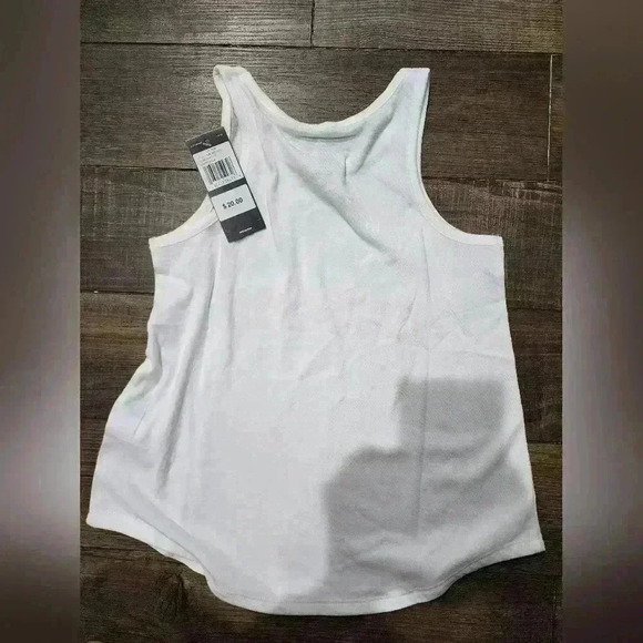 Girls Small (7/8) Adidas Logo Graphic Tank Top Green And Pink, NEW - Picture 5 of 5